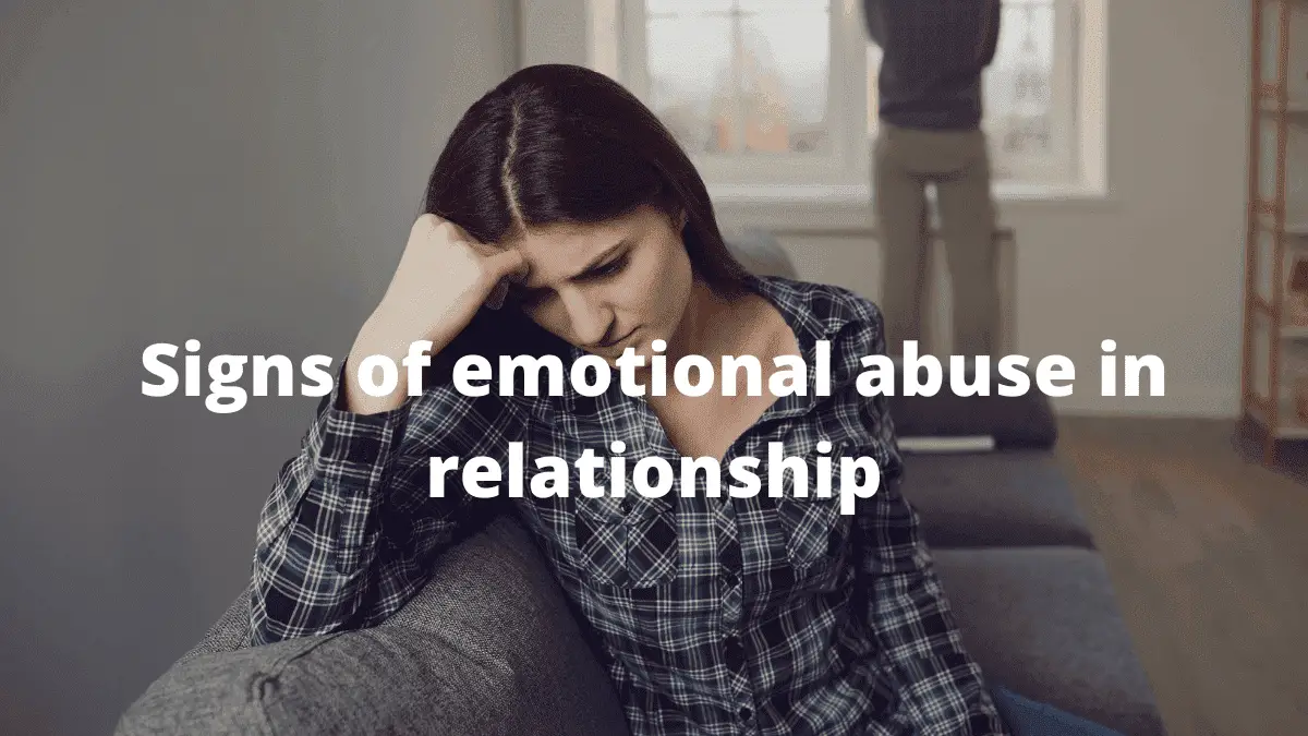 signs of emotional abuse in relationship