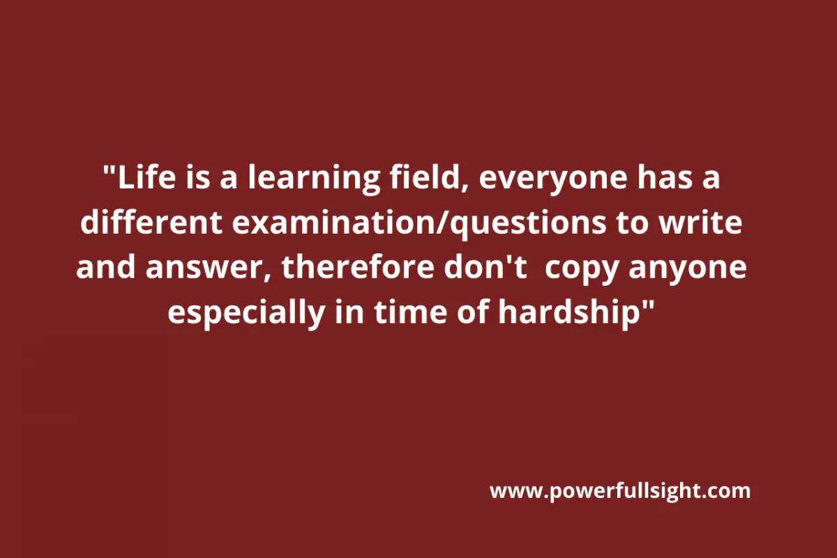 life is a learning field