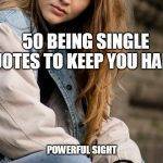 50 Being Single Quotes to keep you happy