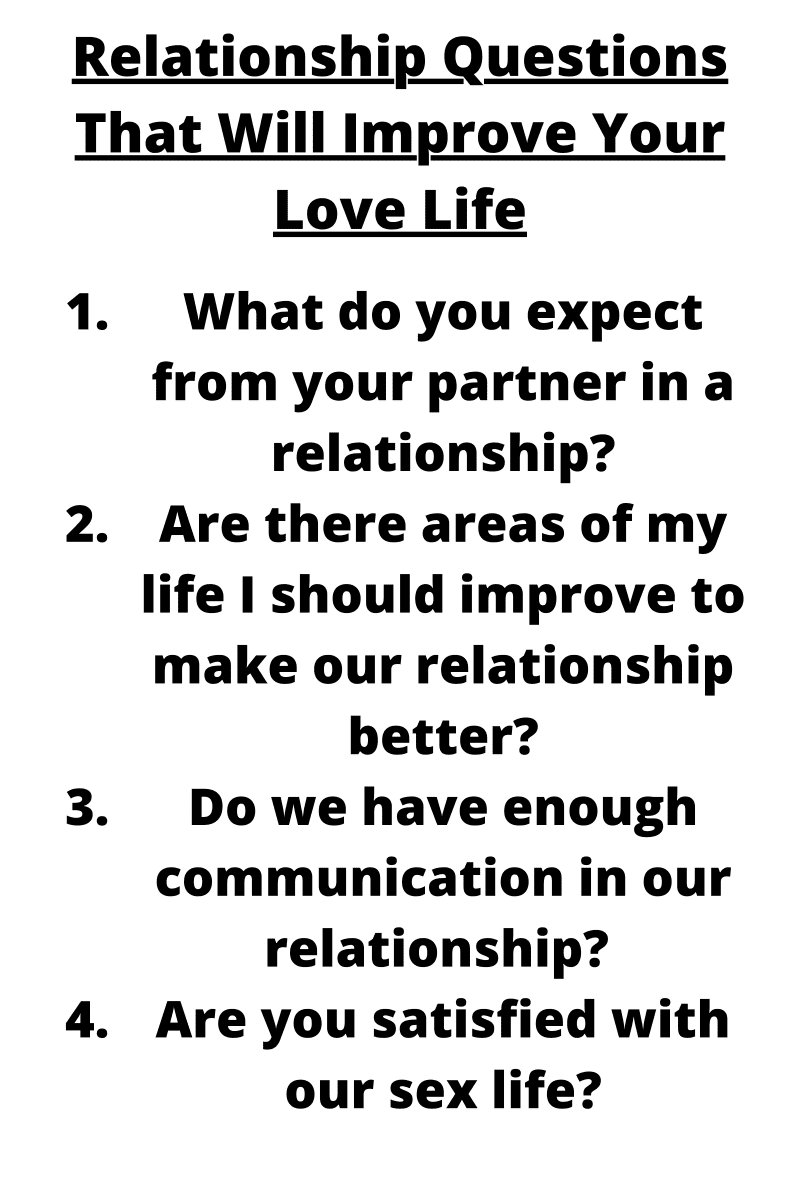 Relationship questions to ask