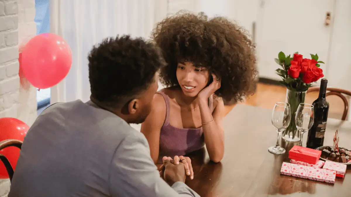 Christian couple on a date