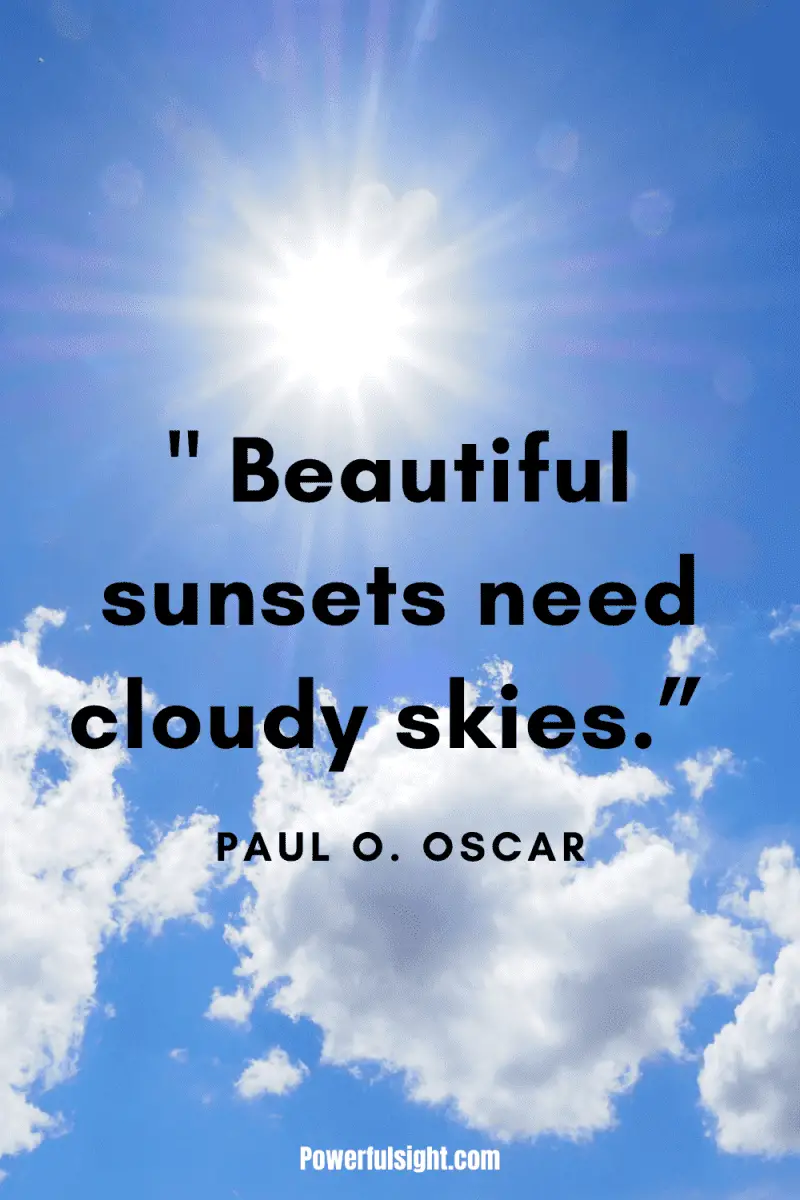 Beautiful sunsets need cloudy skies by Paul O. Oscar from www.powerfulsight.com