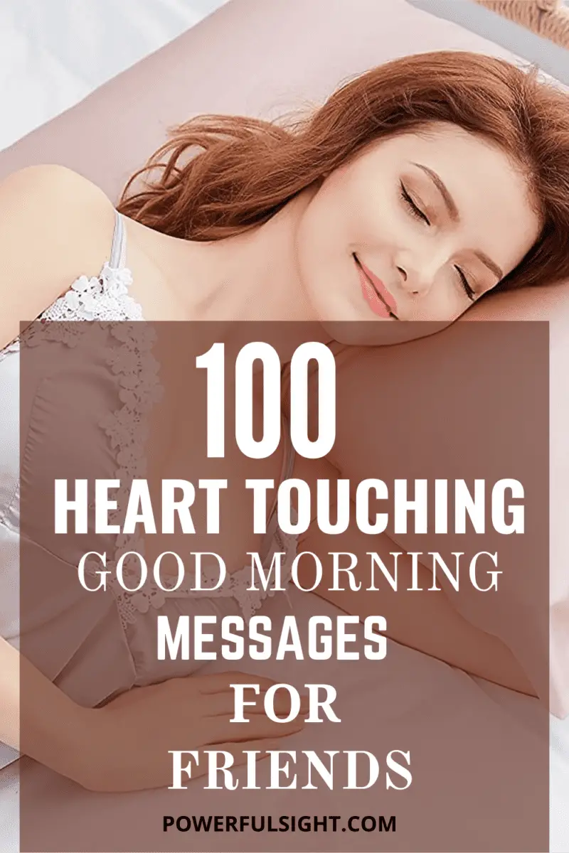 Heart touching good morning messages for friends
