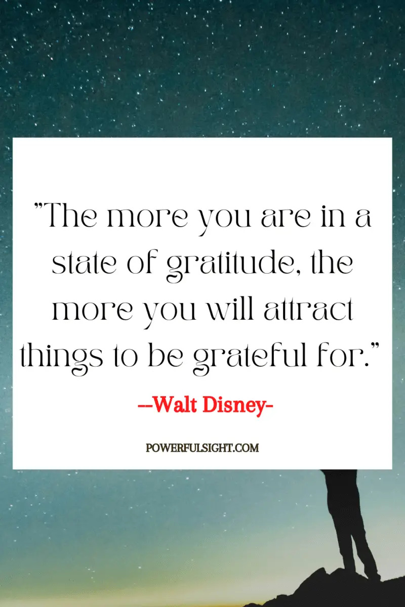 "The more you are in a state of gratitude, the more you will attract things to be grateful for."