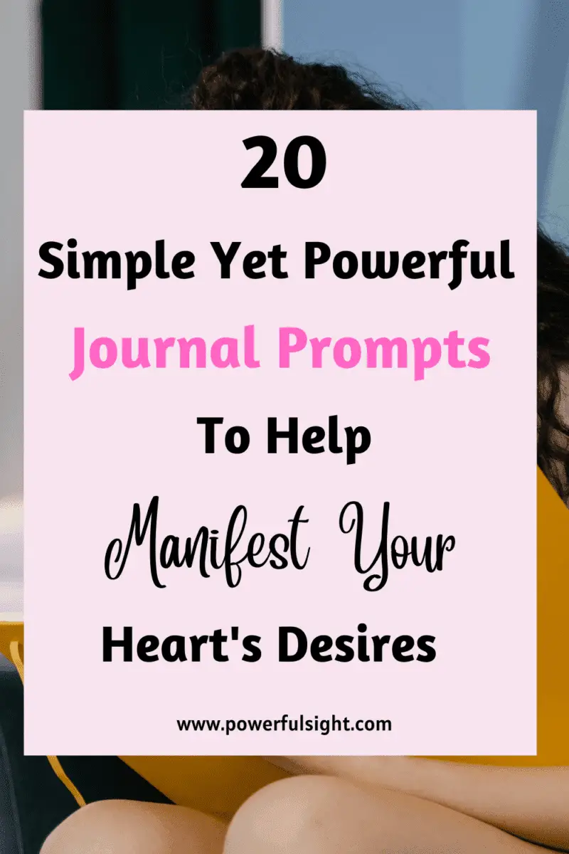 20 Journal Prompts for Manifestation