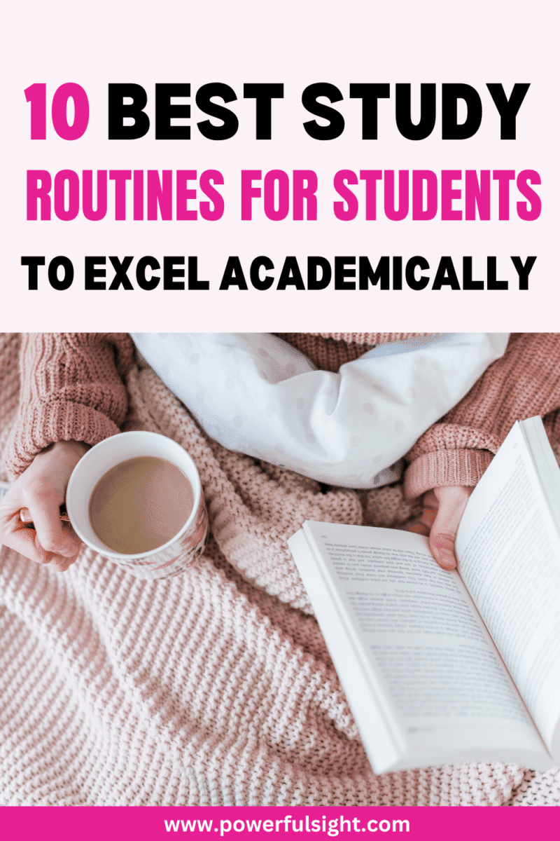 10 Best study routines for students to excel academically