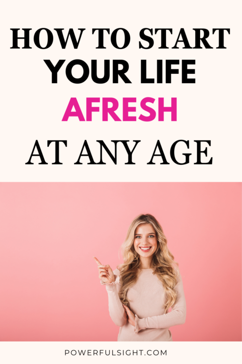 How to do a hard reset of your life at any age 