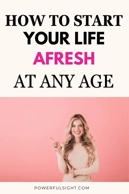 How to do a hard reset of your life at any age 