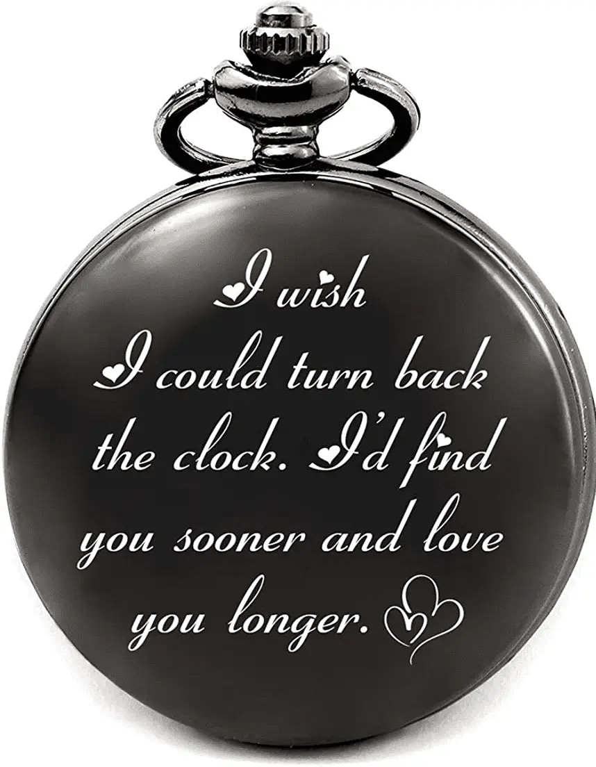 An engraved pocket watch