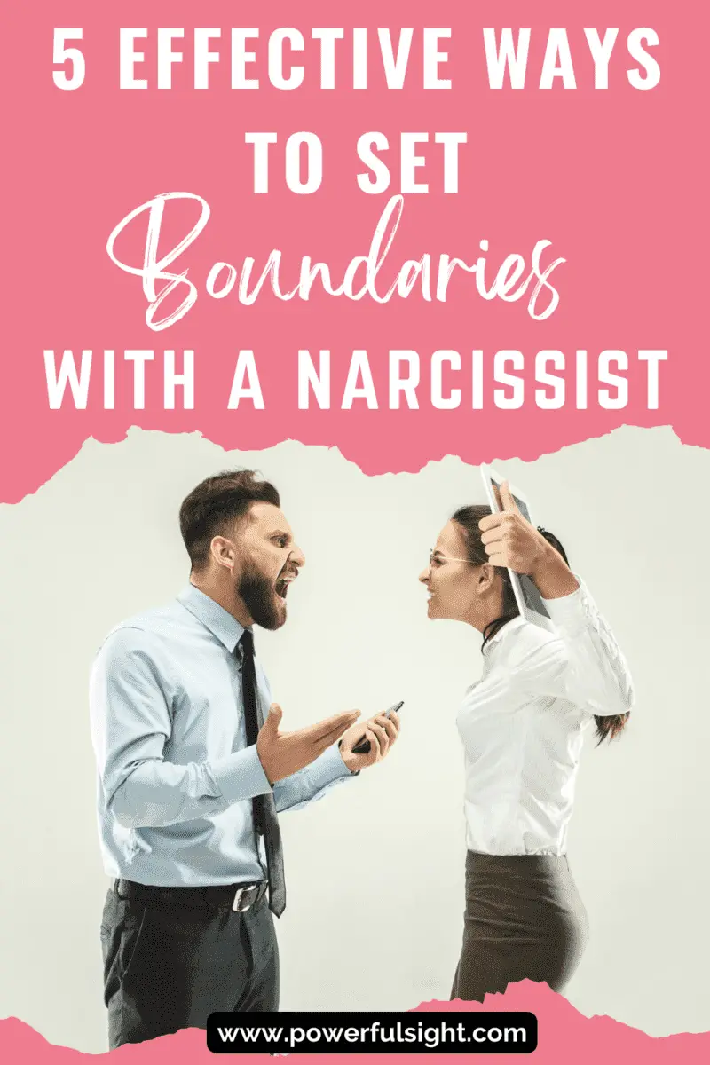 How to set boundaries with a narcissist