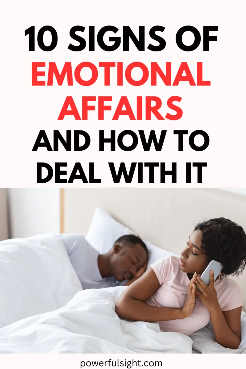 10 Signs of emotional affairs