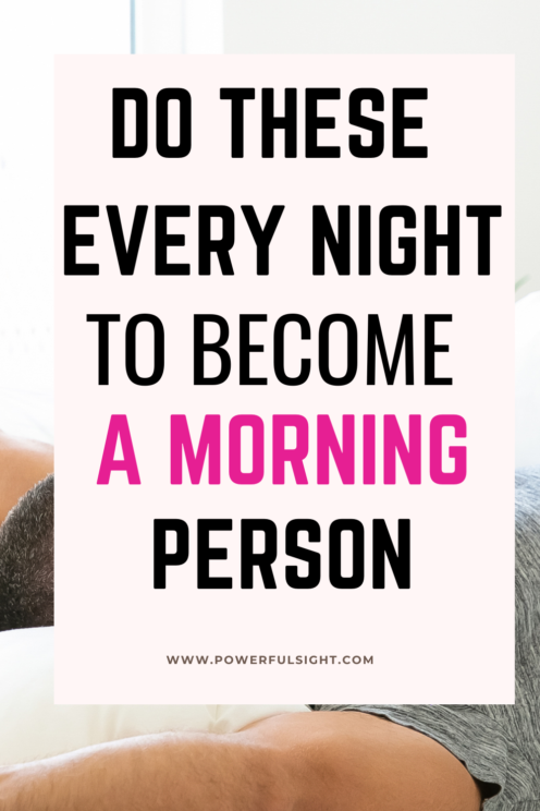 How To Become A Morning Person