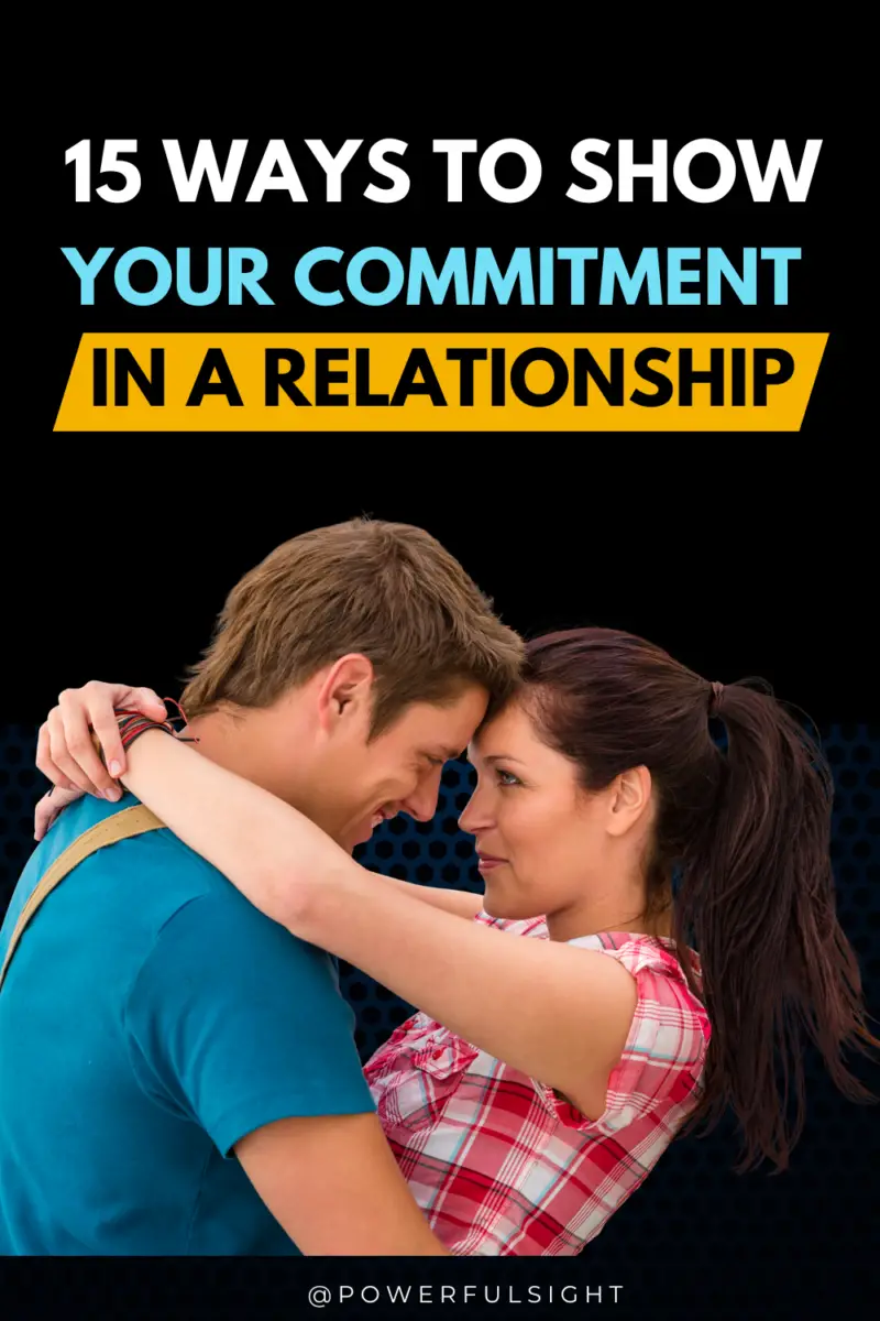 How to show commitment in a relationship
