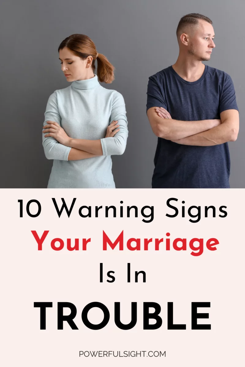 Signs your marriage is in trouble