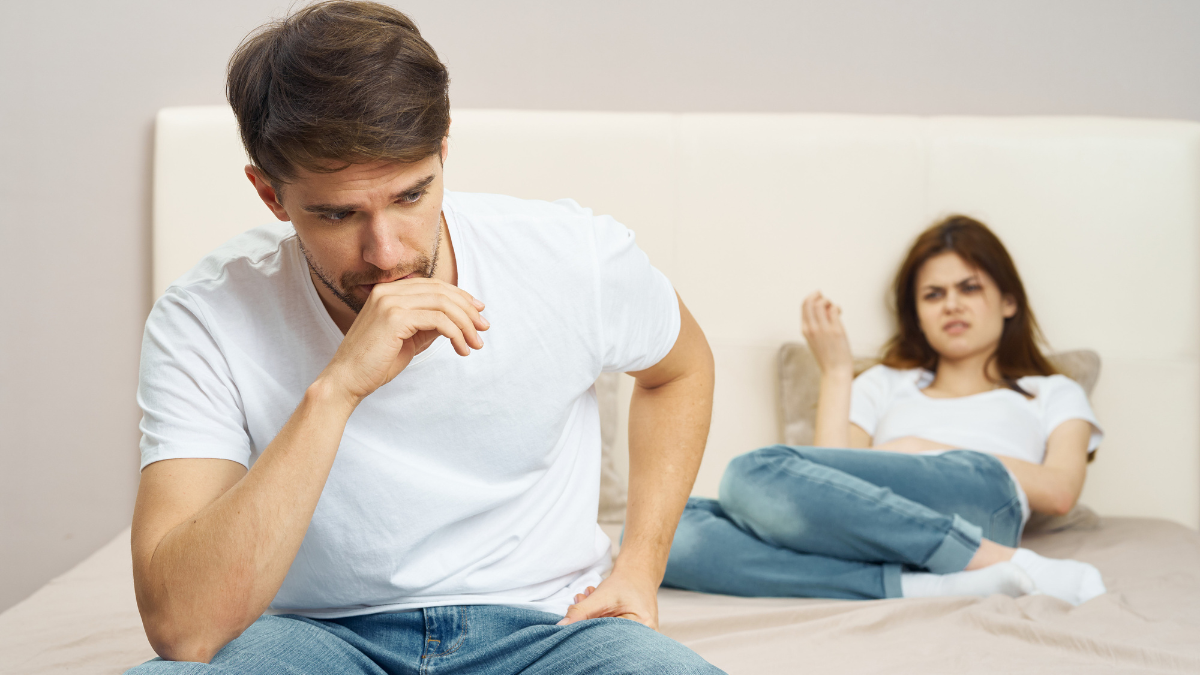 Couple quarreling because of trust issues