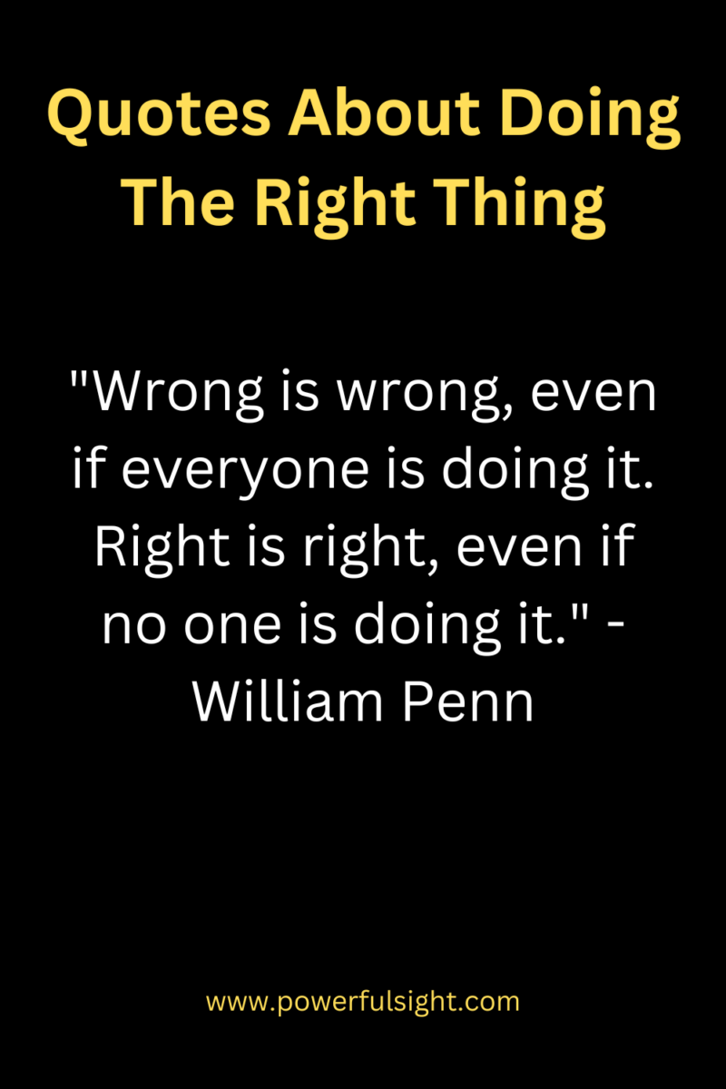 Doing the right thing quotes