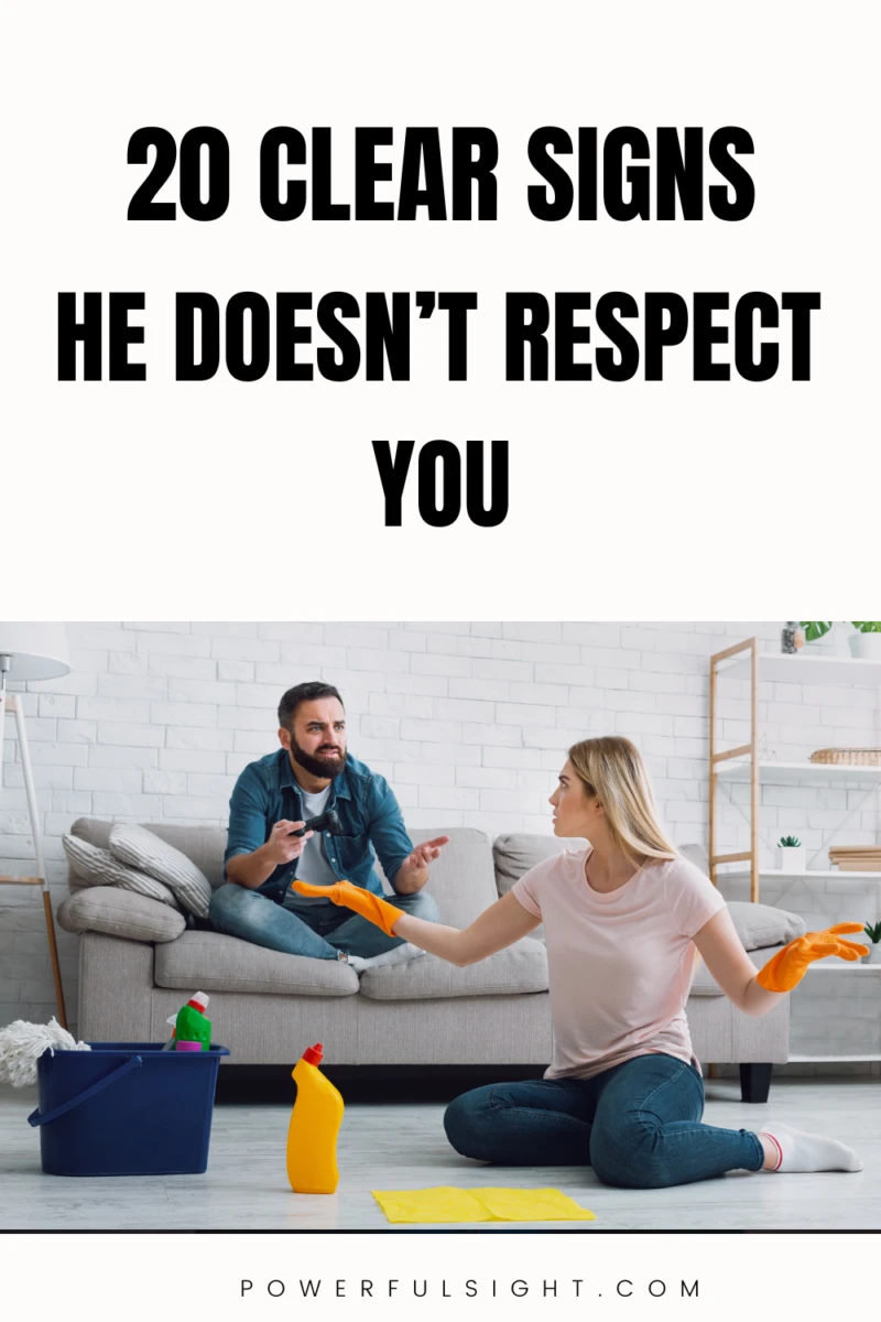 signs he doesn't respect you