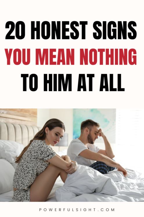 signs you mean nothing to him 