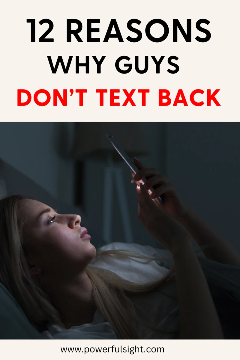 why guys don't text back