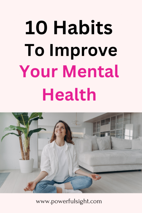 Habits to improve mental health