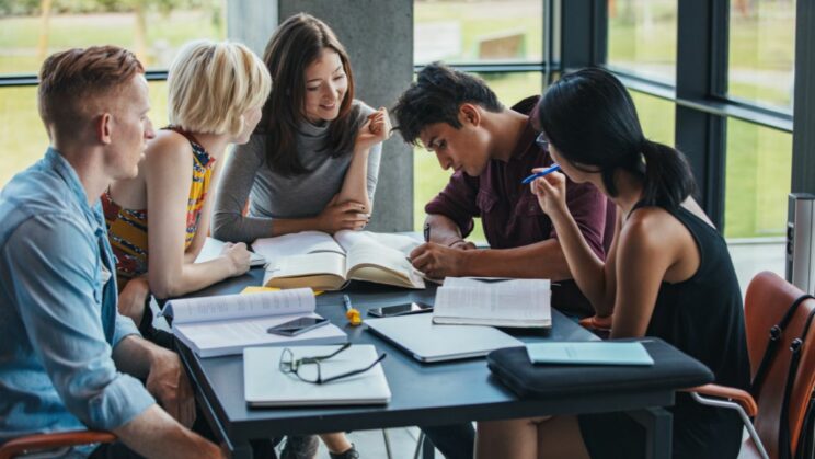 Students preparing for their exams