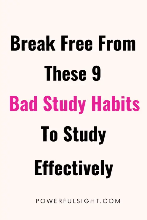 Bad study habits to leave (1)