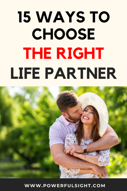 How to choose the right life partner