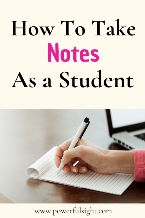 How to take notes 