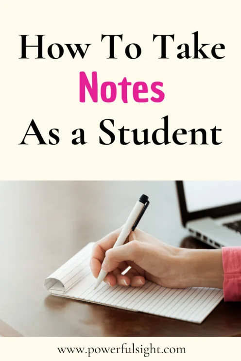 How to take notes 