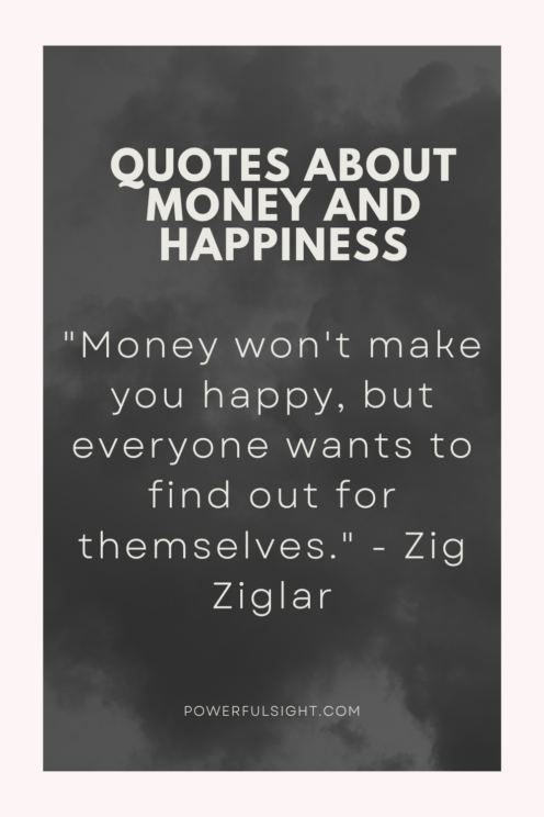 quotes about money and happiness