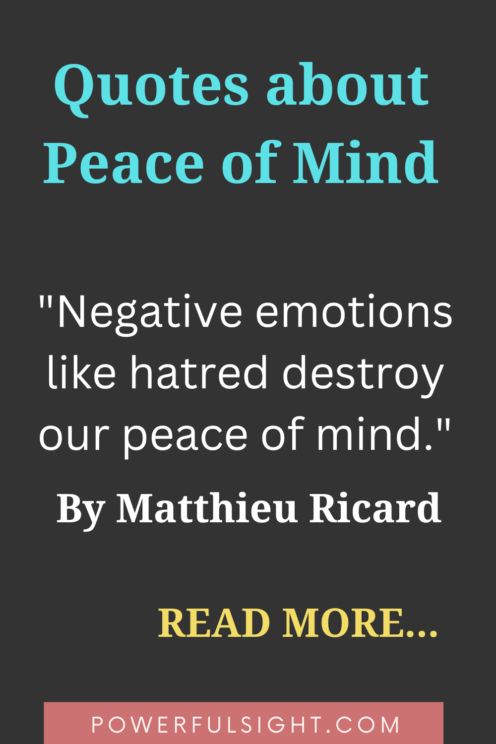 Quotes about peace of mind