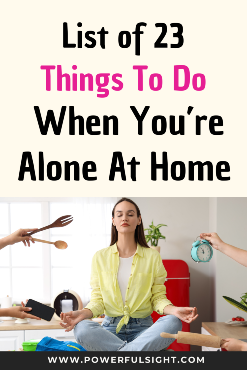 Things to do alone