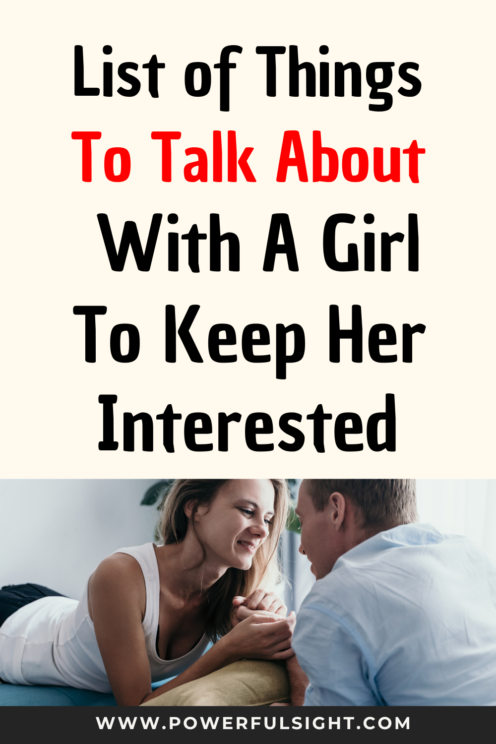 Things to Talk About with a Girl