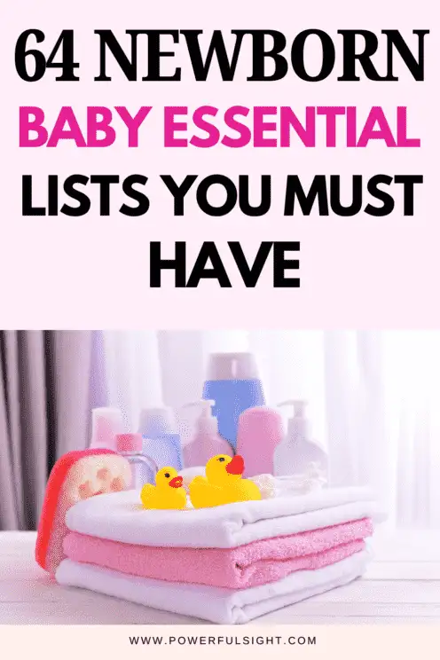 64 Newborn Baby Essential Lists You Will Need