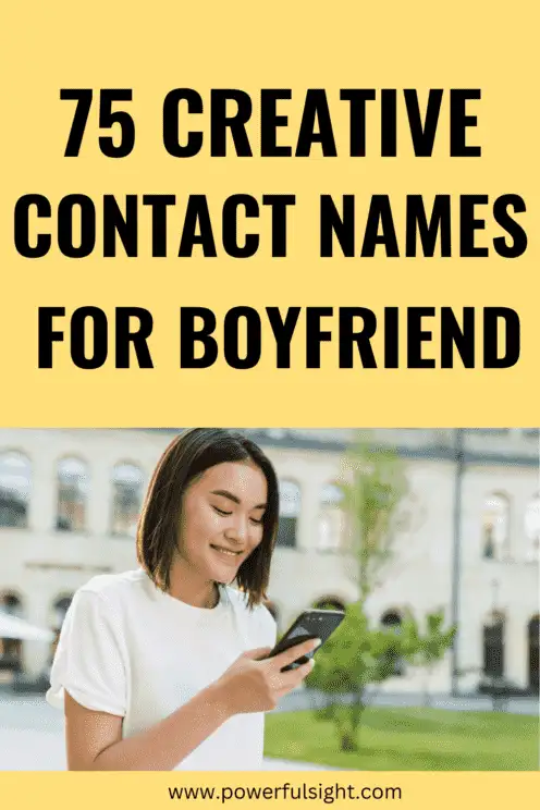 Contact Names for Your Boyfriend