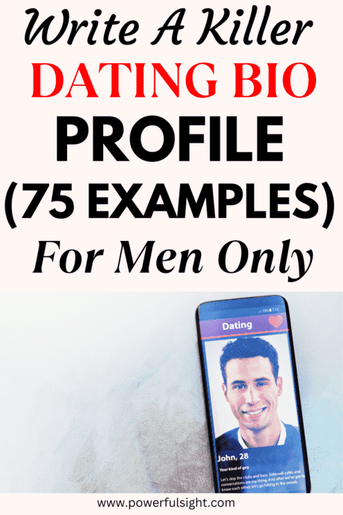 Examples of Dating Profile Bio Ideas for Men