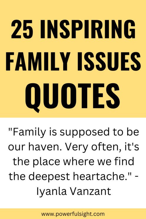 Family issues quotes 