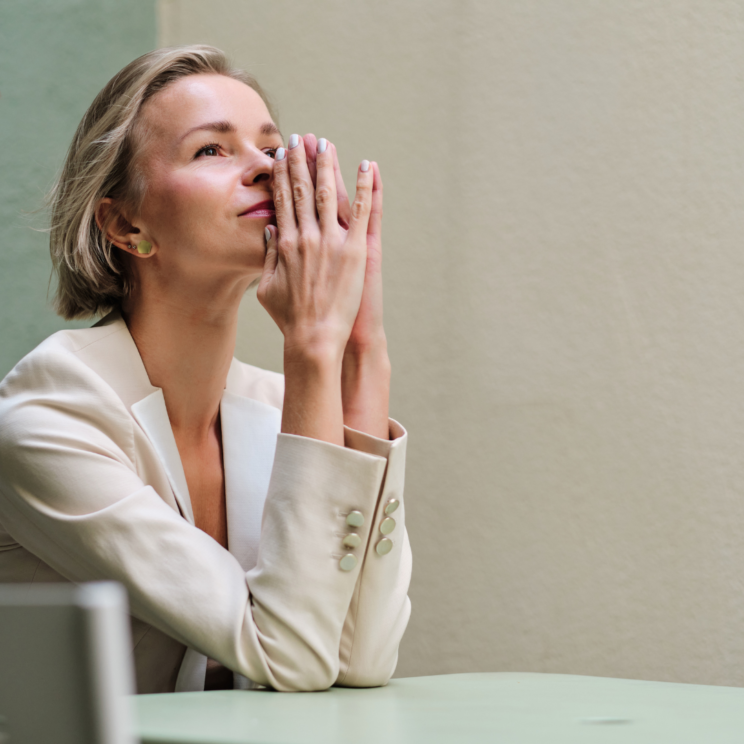 A worried woman