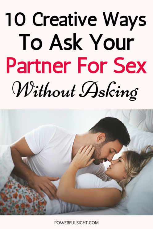 How to ask your partner for sex