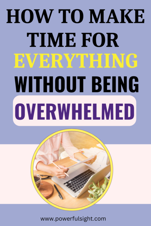 How to make time for everything 