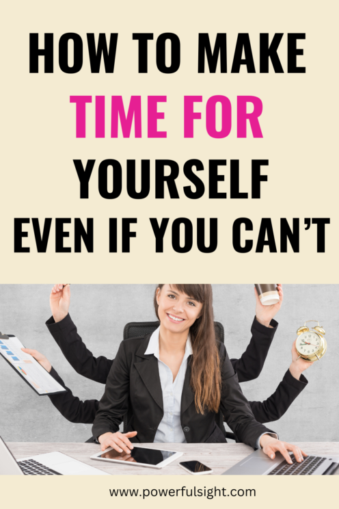 How to make time for yourself 