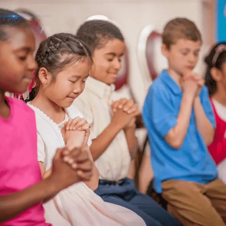 Kids praying