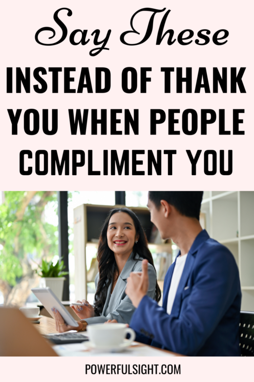 How to respond to compliments