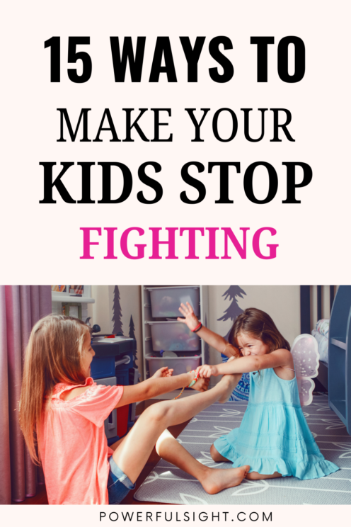 How To Stop Your Kids From Fighting