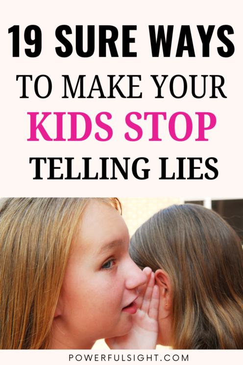 How to stop your kids from lying