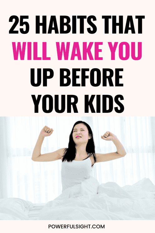 How to wake up before your kids