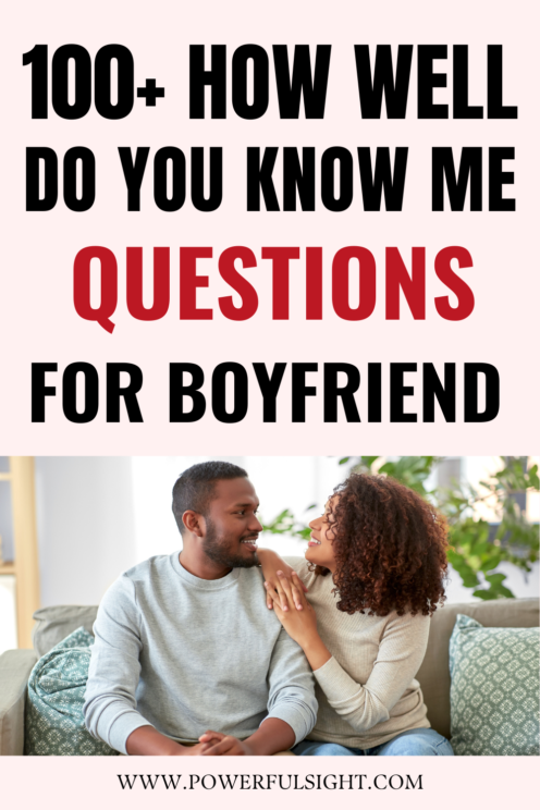 How well do you know me questions for boyfriend