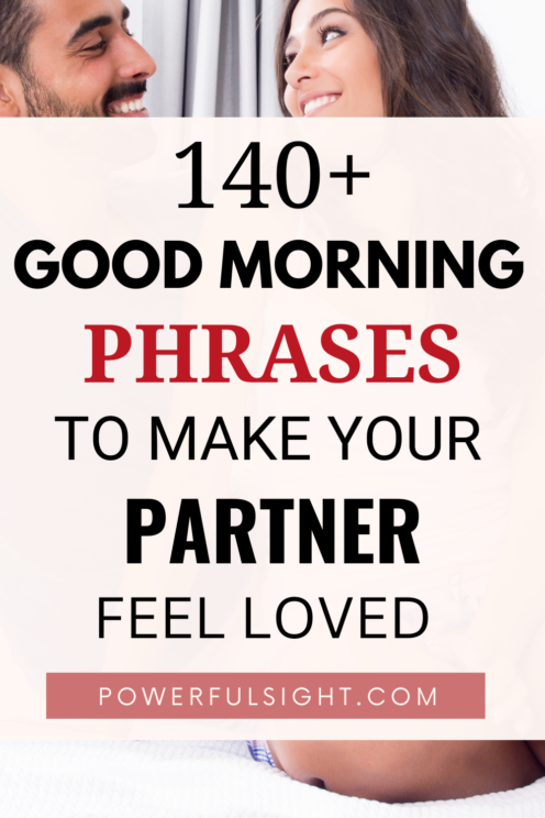 Romantic things to say to your partner in the morning