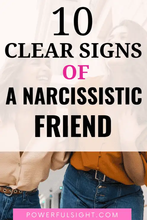 Signs of a narcissistic friend