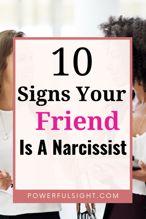 Signs of a narcissistic friend